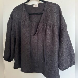 Aritzia Wilfred Playa blouse size Large in Black